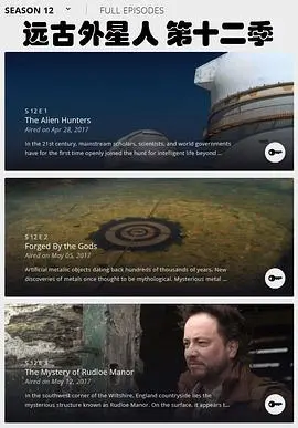 《远古外星人 第十二季》：脑洞大开！外星人真的参与了人类文明的进程？