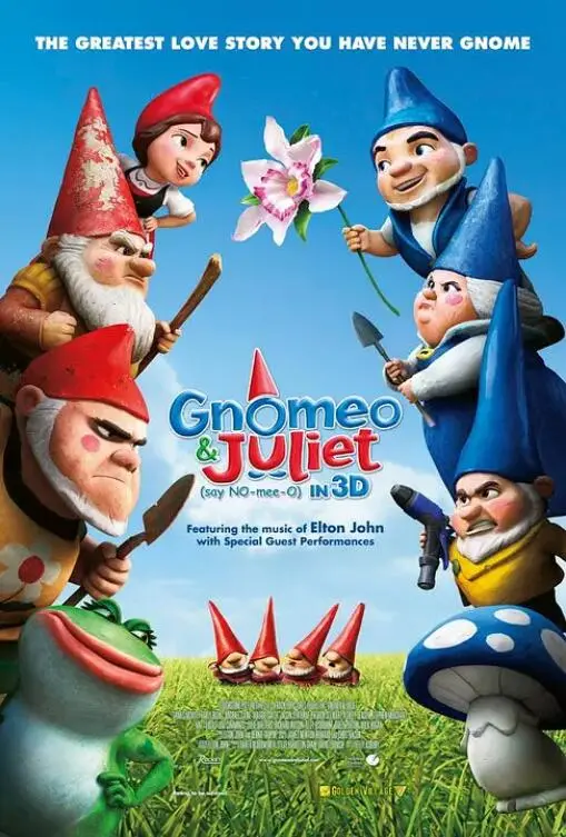 《吉诺密欧与朱丽叶》：蓝精灵的复仇之恋，笑中带泪的莎翁经典新解